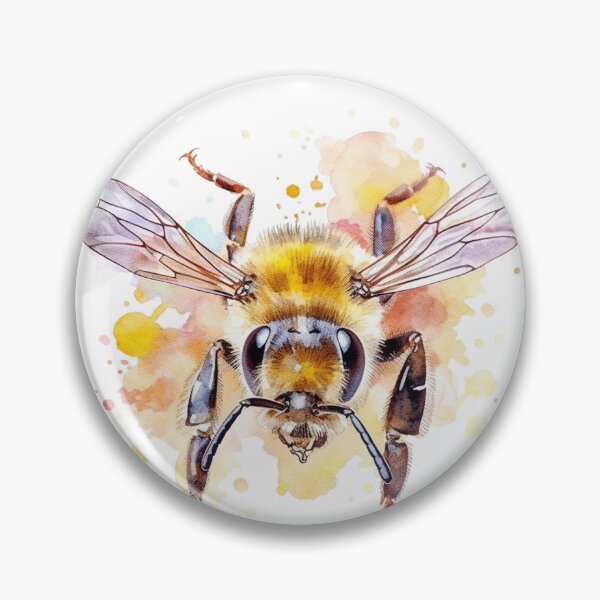 Artikelvorschau, Pastellflug: Aquarell-Bienenstock-Illustration entworfen und verkauft von existentangst.