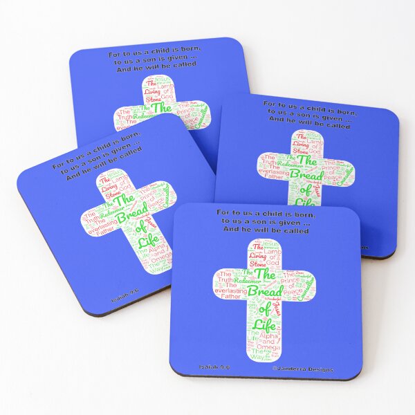 Item preview, Blue Unto us a Child is Born designed and sold by JanderraDesigns.