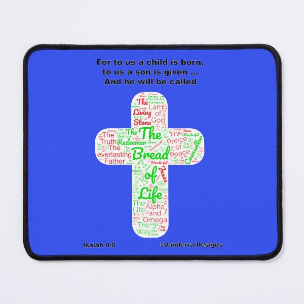 Item preview, Blue Unto us a Child is Born designed and sold by JanderraDesigns.