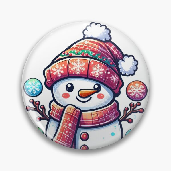 Item preview, "Adorable Christmas Snowman: Festive Hat and Scarf" designed and sold by Huycao211.