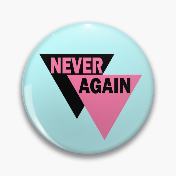 Item preview, Never Again- Black and Pink Triangles designed and sold by dysperdis.