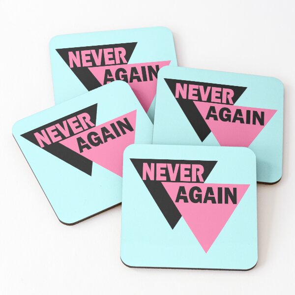 Item preview, Never Again- Black and Pink Triangles designed and sold by dysperdis.