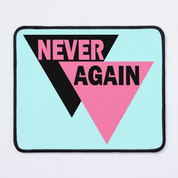 Item preview, Never Again- Black and Pink Triangles designed and sold by dysperdis.