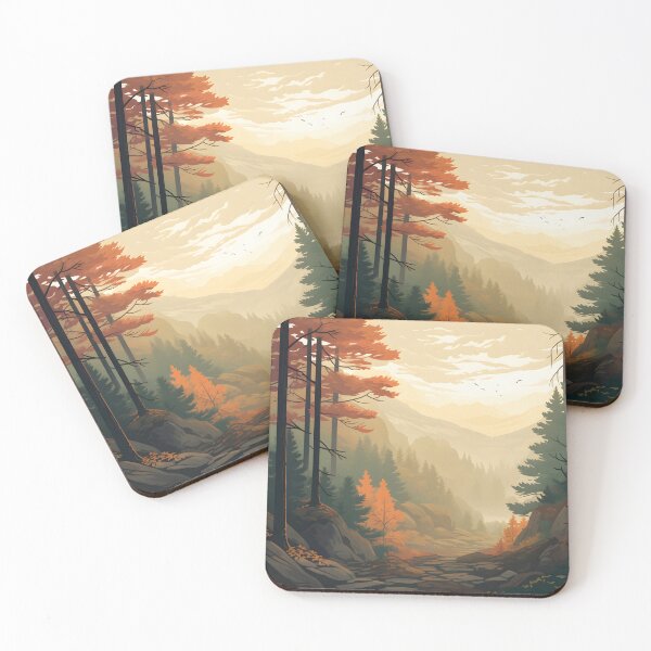 Item preview, Tranquil Autumn Hike Through the Misty Forest designed and sold by Shirtastically.