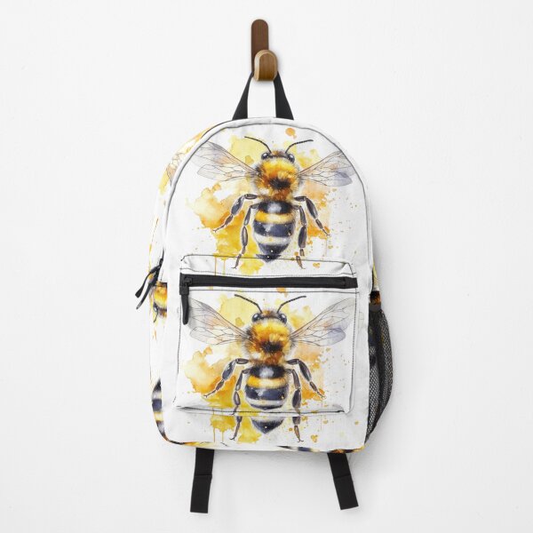 Item preview, Pastel Harmony: Bee Watercolor Illustration designed and sold by existentangst.