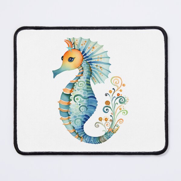 Item preview, Cute Seahorse Floral Elegance designed and sold by NatureStyle555.