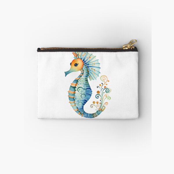 Item preview, Cute Seahorse Floral Elegance designed and sold by NatureStyle555.