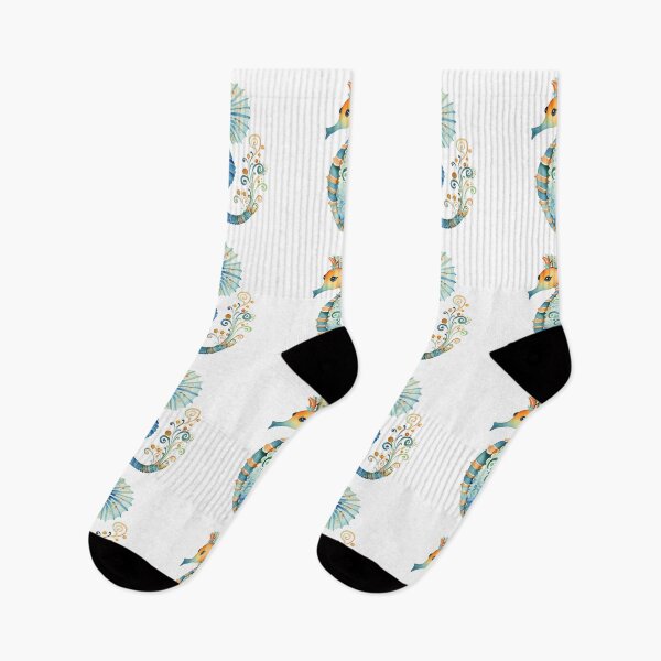 Item preview, Cute Seahorse Floral Elegance designed and sold by NatureStyle555.