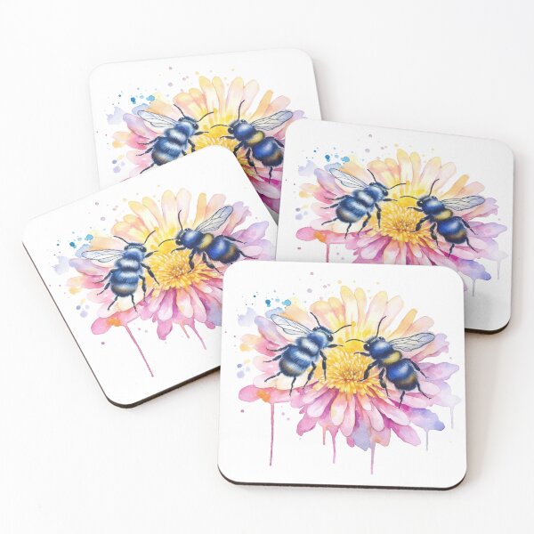 Item preview, Pastel Elegance: Watercolor Beehive Scene designed and sold by existentangst.