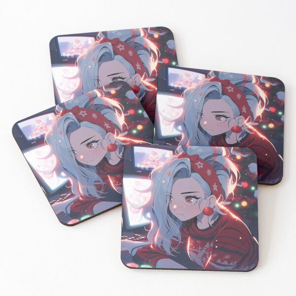 Artikelvorschau, Weihnachtsanime Gamer Girl - Auswahl 9 entworfen und verkauft von ArtsyChaosArt.