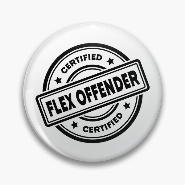 Item preview, Certified Flex Offender Stamp Design designed and sold by GainsGraphics.