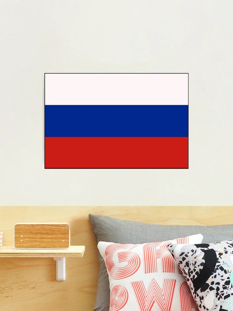 Флаг России Flag of Russia Russian Federation  Photographic Print for Sale  by Martstore