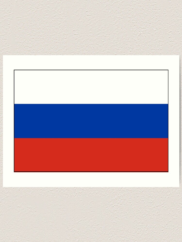 Флаг России Flag of Russia Russian Federation  Art Print for Sale by  Martstore