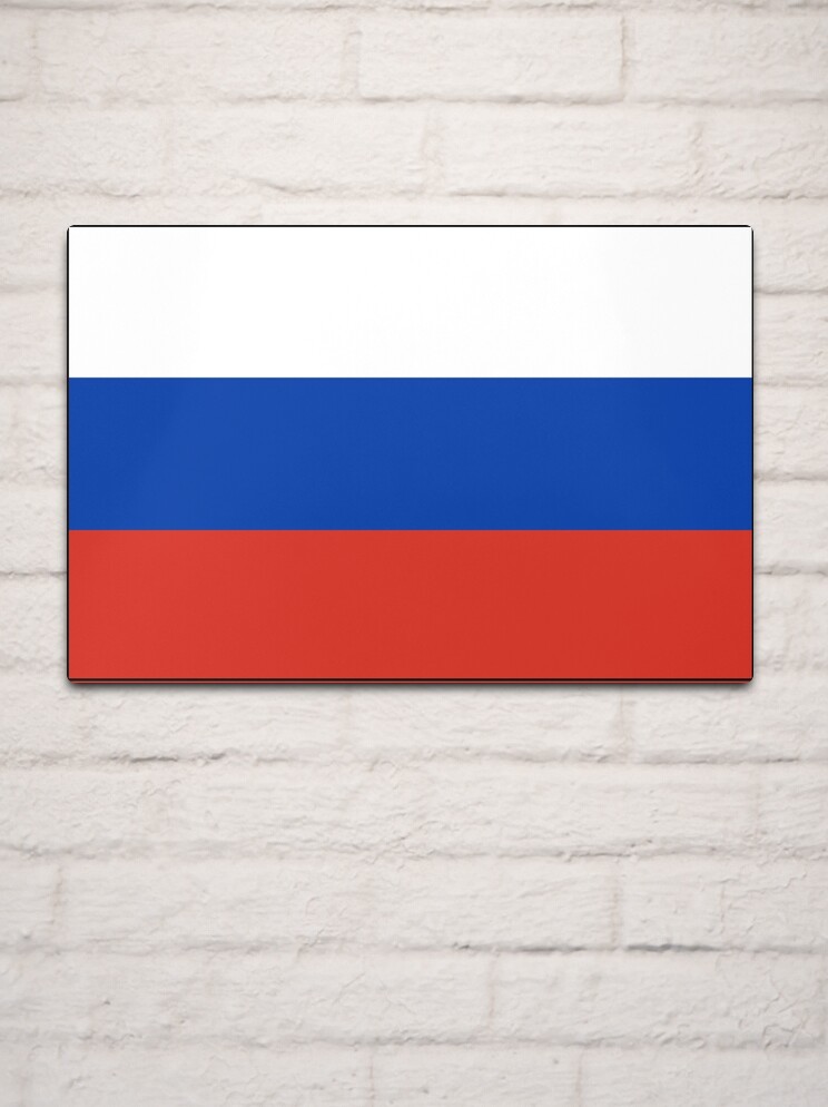 Флаг России Flag of Russia Russian Federation  Metal Print for Sale by  Martstore