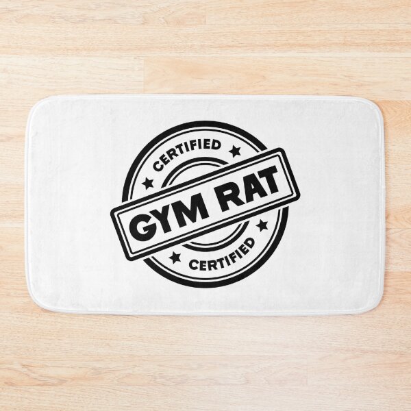 Item preview, Certified Gym Rat Stamp Design designed and sold by GainsGraphics.