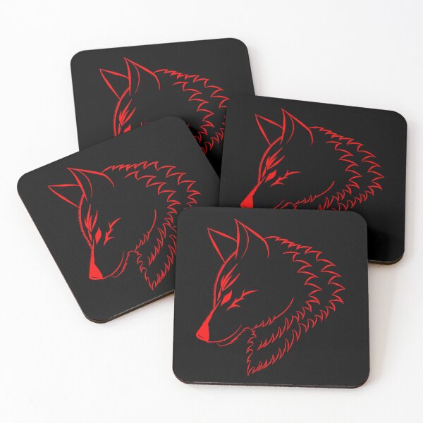 Artikelvorschau, Roter Wolfskopf entworfen und verkauft von ErMa-Designs.