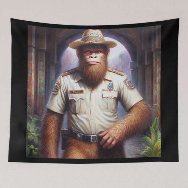 Item preview, Bigfoot Policeman designed and sold by CrankyOldDude.