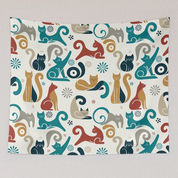 Item preview, Modernistic Exploratory Cats designed and sold by KeeganCreations.