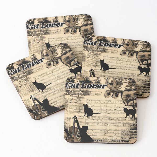 Item preview, cats playing with sheet music designed and sold by rafal12345.