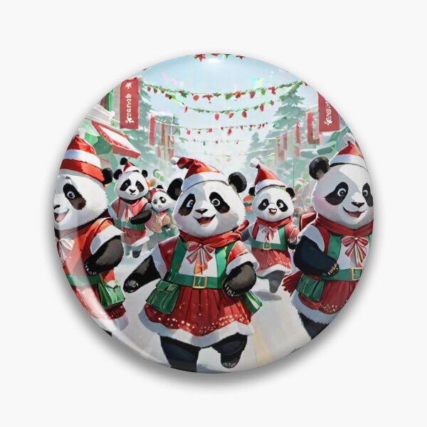 Item preview, Holiday Panda Parade designed and sold by CristyAV.