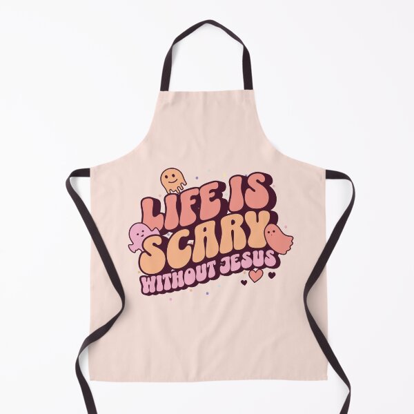 Item preview, Life is scary without Jesus,Folloween Jesus,Falloween Jesus PNG,Funny Christian Halloween,Fall christian designed and sold by WeBearFruit.