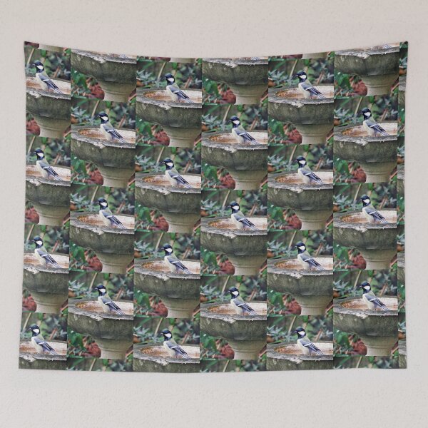 Item preview, Bluetit Goes For A Bath designed and sold by TAMalloyPhoto.