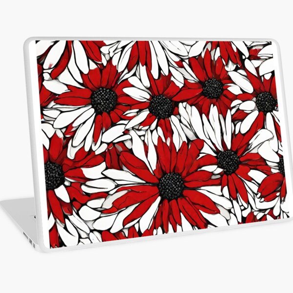 Item preview, White and red flowers designed and sold by StyleSketch.
