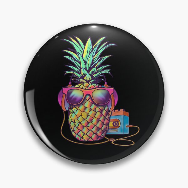Item preview, 80s Pineapple listen music  designed and sold by drawlinershop.
