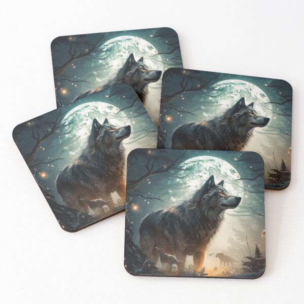 Item preview, Beautiful Moon and Wolfs, Stars, Night Poster, Phone Case, Minimalistic design and many more designed and sold by SMARTKIT  DESIGNAGENCY.