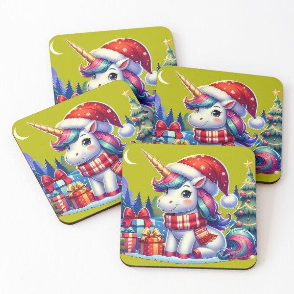Item preview, Adorable Little Christmas Unicorn designed and sold by DigiDreamyArt.