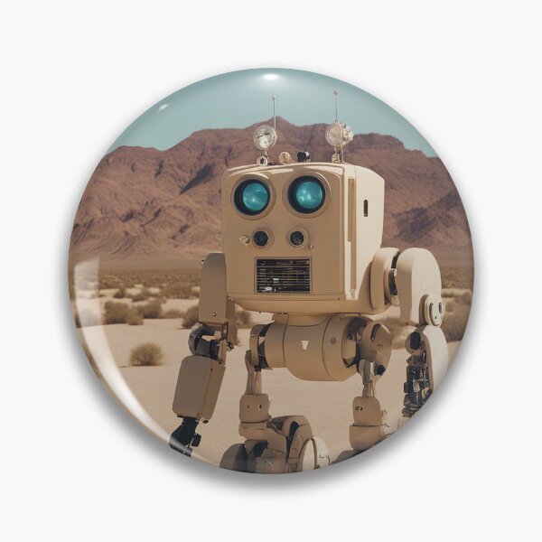 Item preview, White robot exploring the desert designed and sold by ADP76.