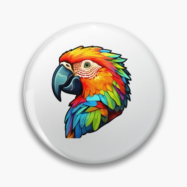Item preview, Vibrant Feathers - Vibrant Illustration of an Exotic Parrot designed and sold by Crea-Designer.
