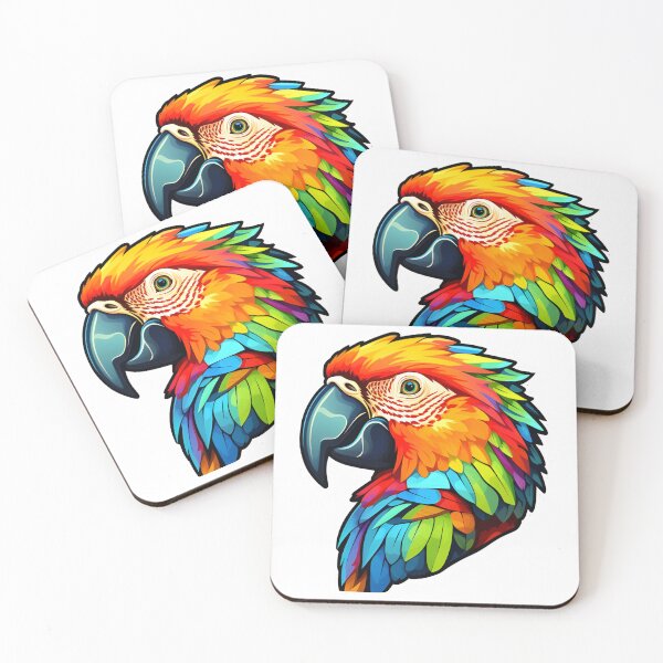 Item preview, Vibrant Feathers - Vibrant Illustration of an Exotic Parrot designed and sold by Crea-Designer.