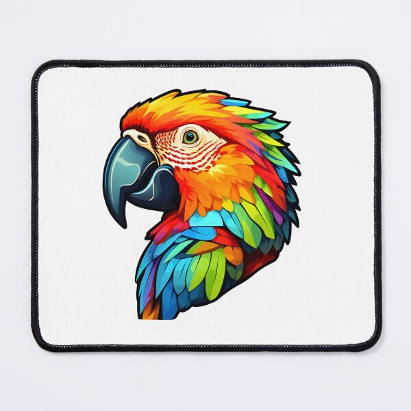 Item preview, Vibrant Feathers - Vibrant Illustration of an Exotic Parrot designed and sold by Crea-Designer.