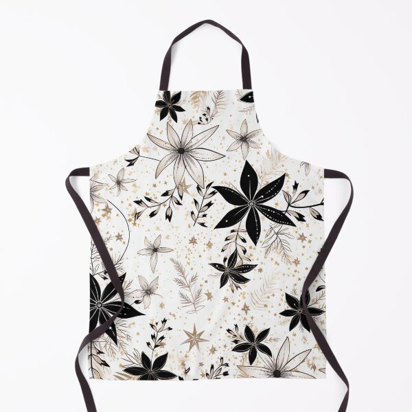 Item preview, Black Ochra Lily Flowers Pattern designed and sold by GrinGalore.