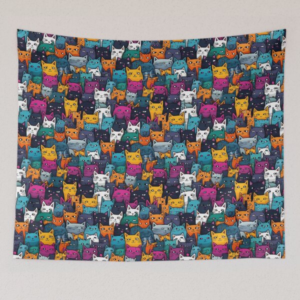 Item preview, Kitty Joke A Gathering of Cats designed and sold by HisoTorDesign.