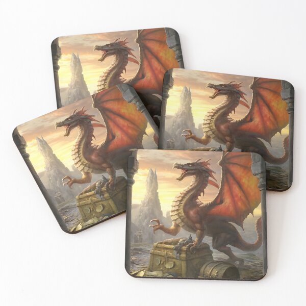 Item preview, Dragon protecting Gold  designed and sold by MalakShams.