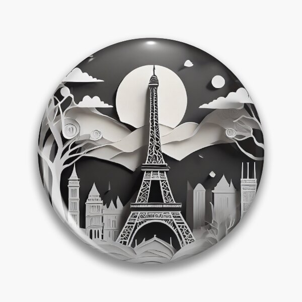 Item preview, Paper cut Paris black and white designed and sold by Captain  Szybki.