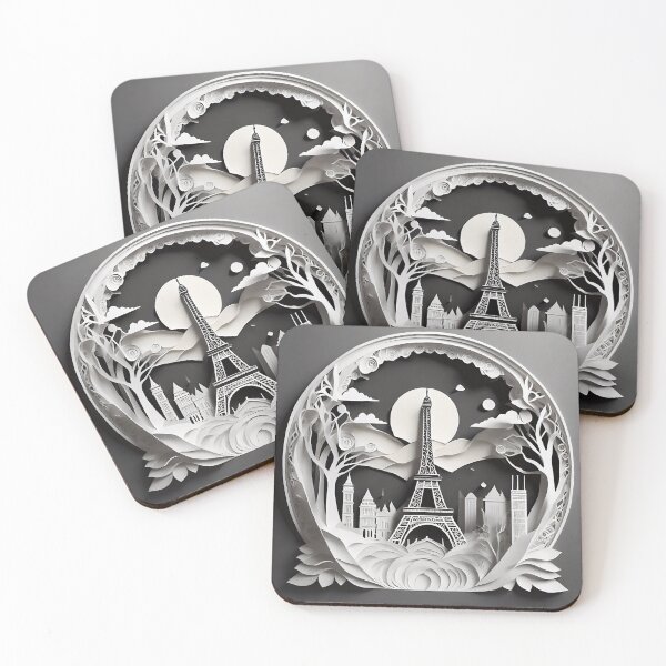 Item preview, Paper cut Paris black and white designed and sold by Captain  Szybki.
