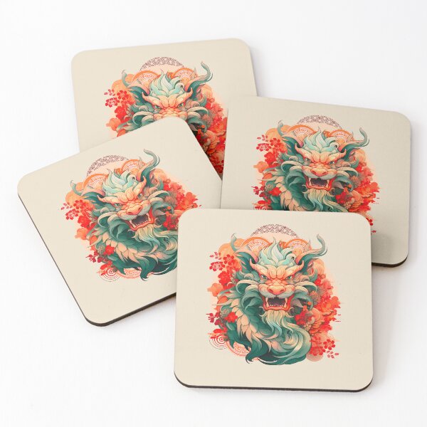 Item preview, Year of the Dragon- Vivbrant chinese Zodiac Theme-on Oatmeal background designed and sold by CosmicNook1.