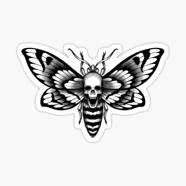 Deaths Head Hawk Moth Tattoo Wooden Hand - OOAK – RiotofHearts