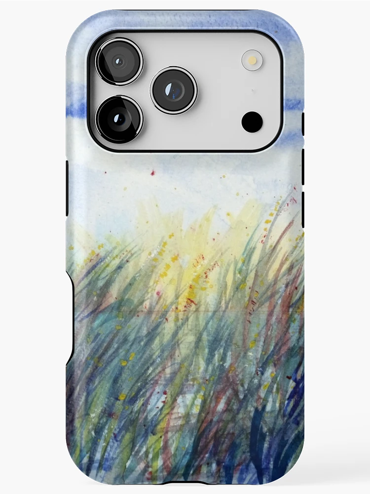Thumbnail 1 of 4, iPhone Case, Sunset Reeds - Watercolour designed and sold by Paul Gilbert.