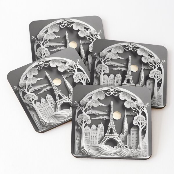 Item preview, Paper cut Paris white version designed and sold by Captain  Szybki.