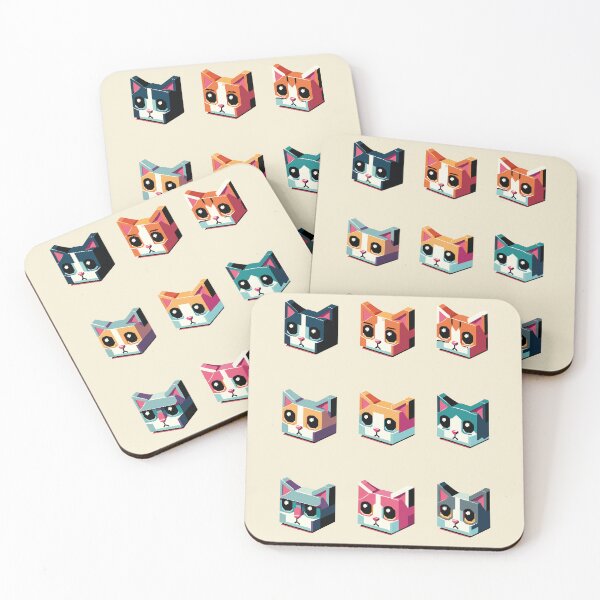 Item preview, Assorted Cat Faces designed and sold by bihtti.