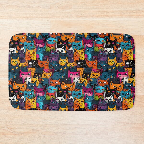 Item preview, Kitty Joke Calico Cats in Harmony designed and sold by HisoTorDesign.