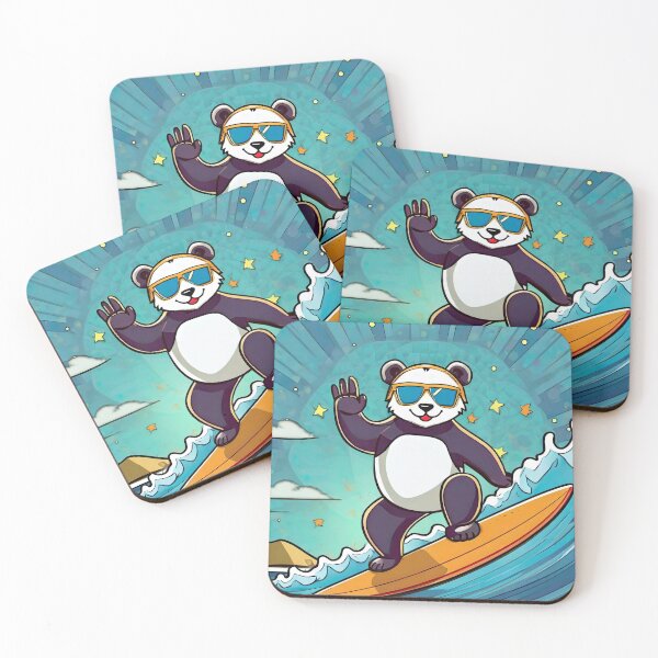 Item preview, surf panda designed and sold by Captain  Szybki.