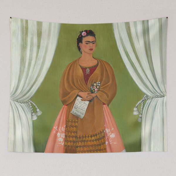 Item preview, frida kahlo famous paintings, frida kahlo artwork, frida kahlo autoportrait designed and sold by marti-oryo.