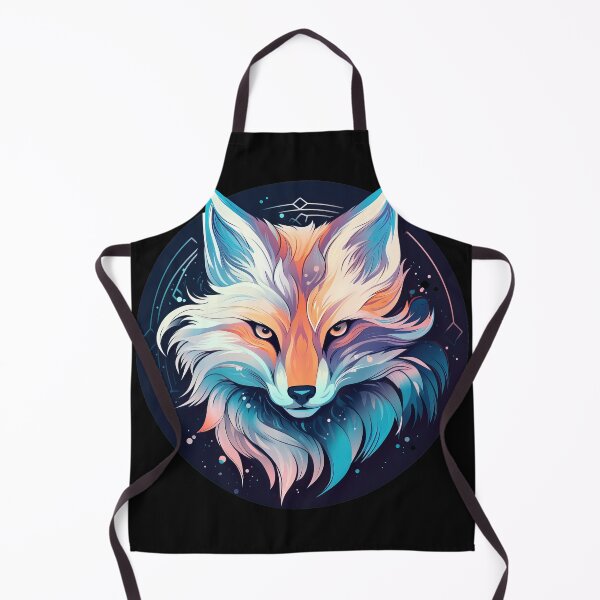 Aperçu de l'œuvre Abstract Fox Whimsy - Interprétation artistique créée et vendue par janedewaard.