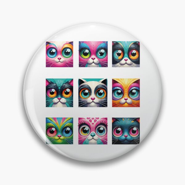 Item preview, Assorted Cat Faces designed and sold by bihtti.
