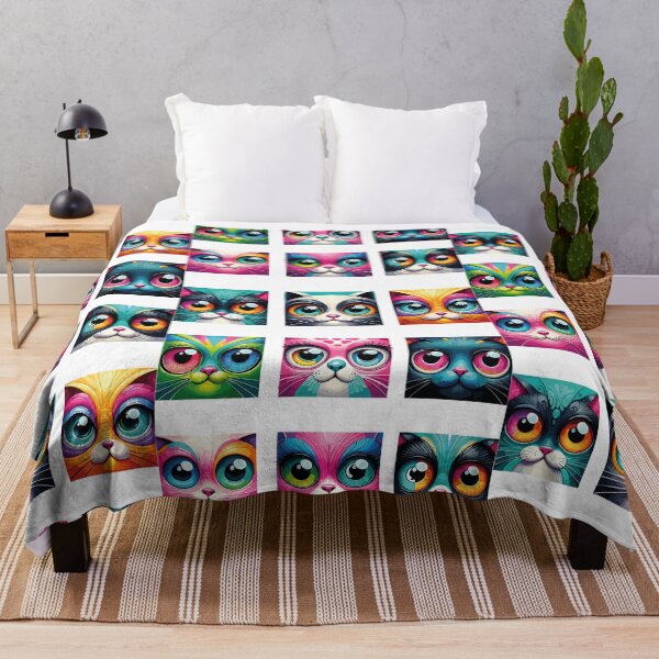 Item preview, Assorted Cat Faces designed and sold by bihtti.